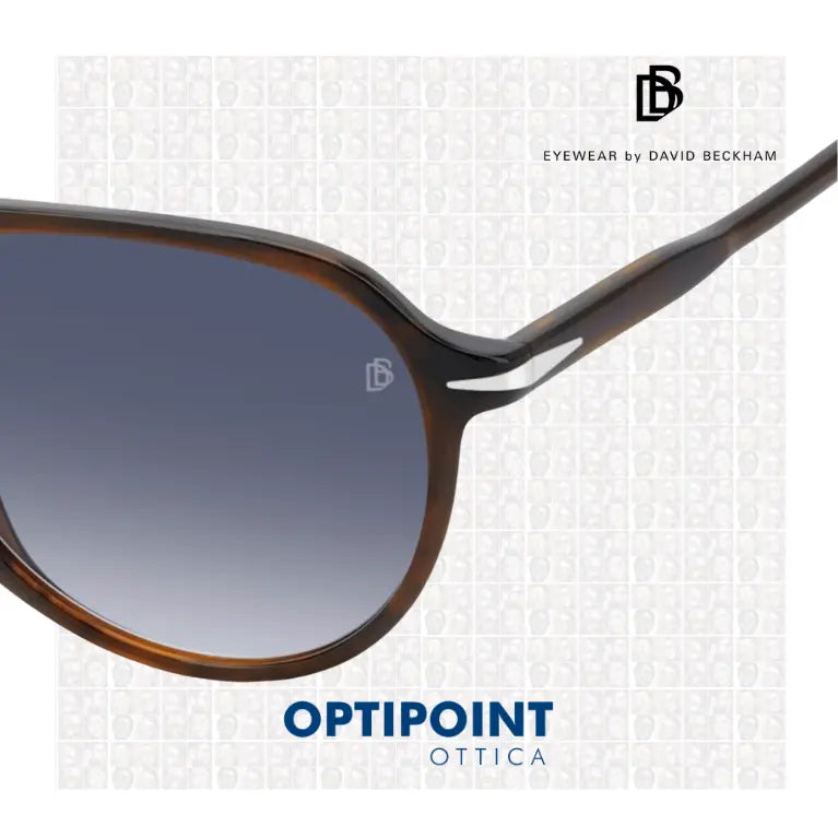 DAVID BECKHAM DB1200/S EX4 MARRONE CORNO OCCHIALI DA SOLE
