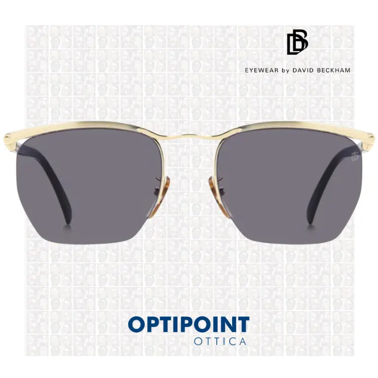 DAVID BECKHAM DB1225/S RHL ORO NERO OCCHIALI DA SOLE