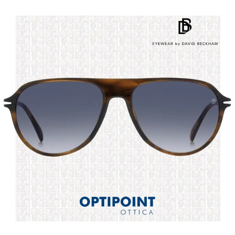 DAVID BECKHAM DB1200/S EX4 MARRONE CORNO OCCHIALI DA SOLE