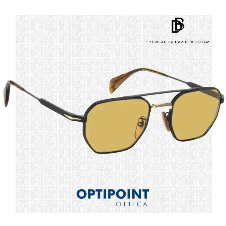 DAVID BECKHAM DB1229/S I46 NERO ORO OCCHIALI DA SOLE