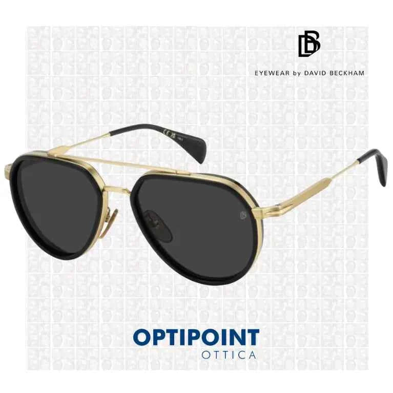 DAVID BECKHAM DB1226/G/S RHL ORO NERO OCCHIALI DA SOLE