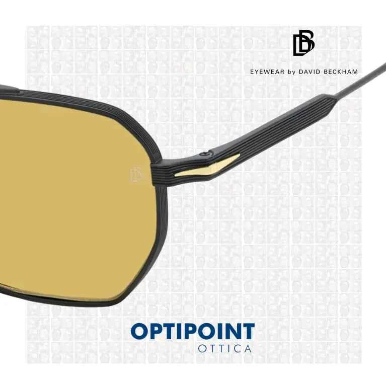DAVID BECKHAM DB1229/S I46 NERO ORO OCCHIALI DA SOLE