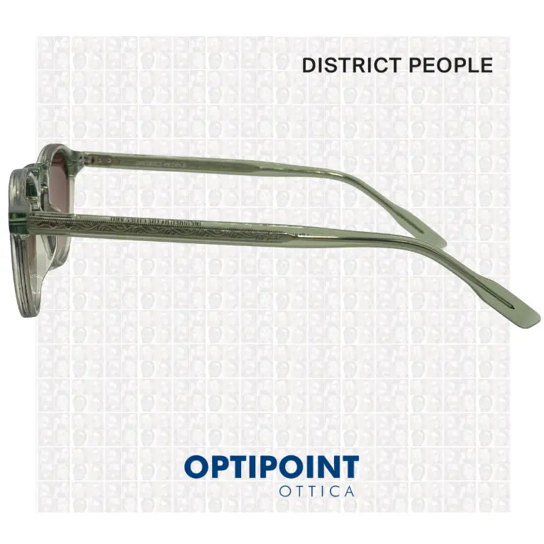 DISTRICT PEOPLE LENNOX VERDE CRISTALLO OCCHIALI DA SOLE