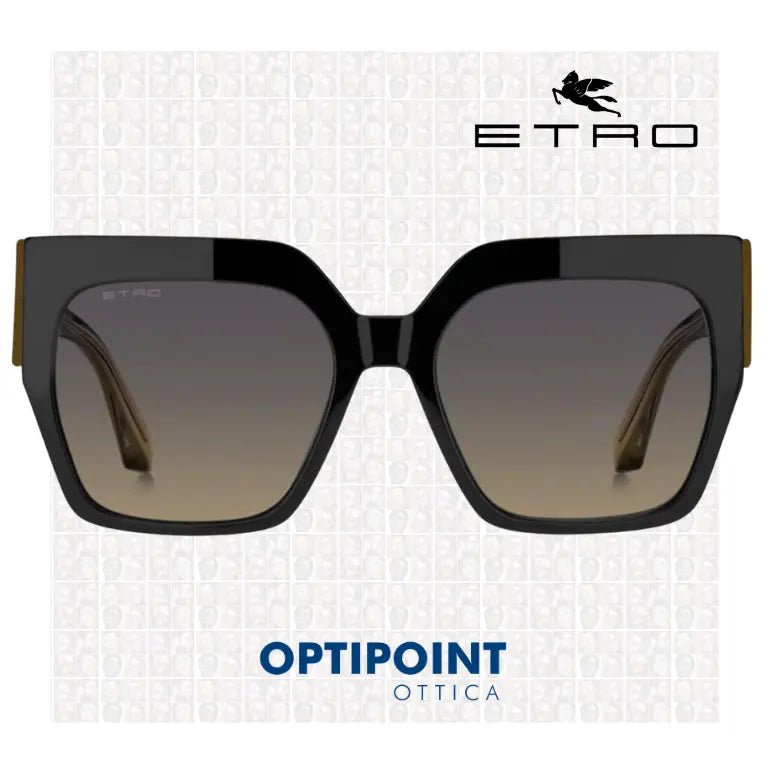 ETRO 0122/S 71C NERO GIALLO OCCHIALI DA SOLE