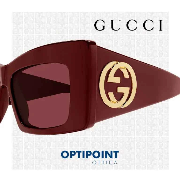 GUCCI GG1842S 005 BURGUNDY OCCHIALI DA SOLE