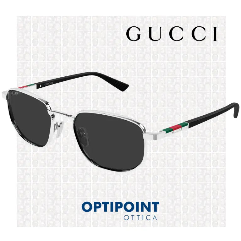 GUCCI GG2093S 001 ARGENTO NERO OCCHIALI DA SOLE
