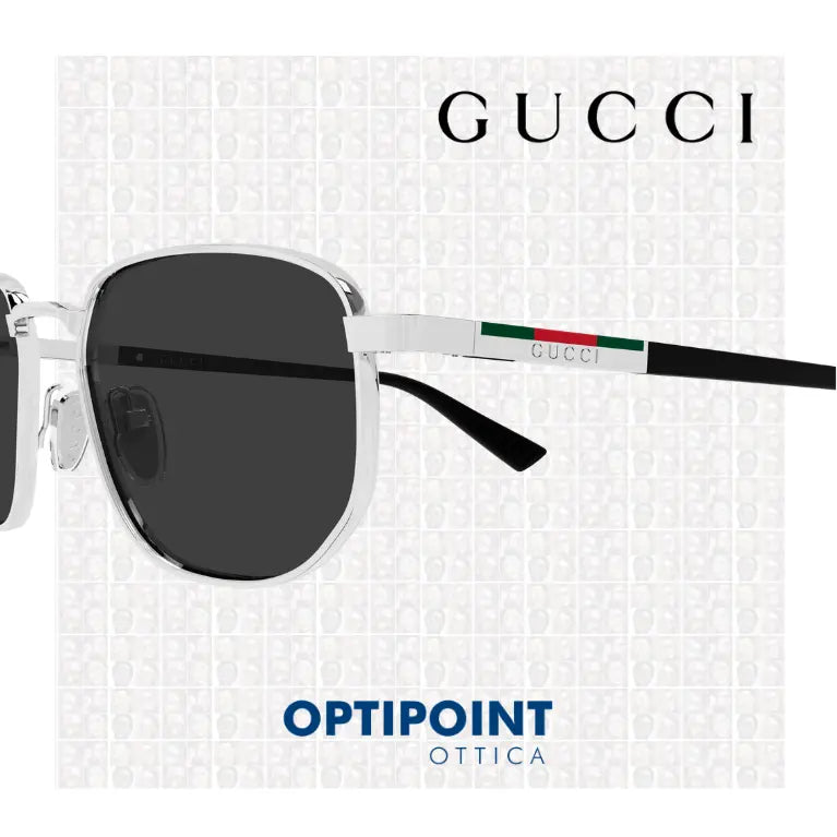 GUCCI GG2093S 001 ARGENTO NERO OCCHIALI DA SOLE