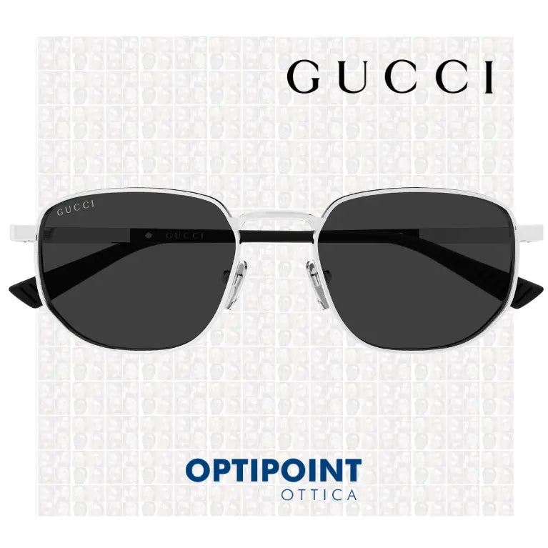 GUCCI GG2093S 001 ARGENTO NERO OCCHIALI DA SOLE