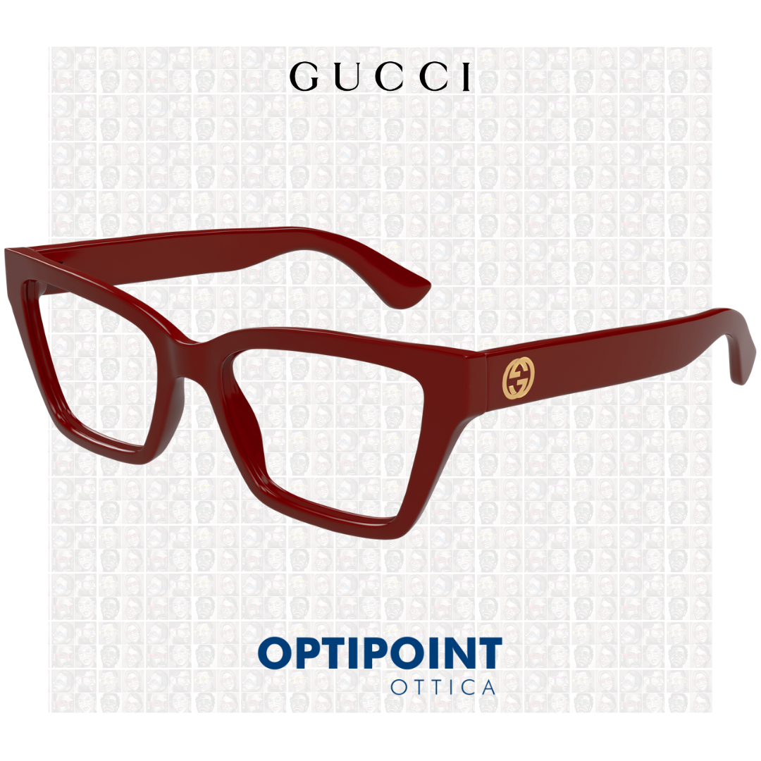 GUCCI GG1715 003 BURGUNDY OCCHIALI DA VISTA - Optipoint - Lux S.r.l.