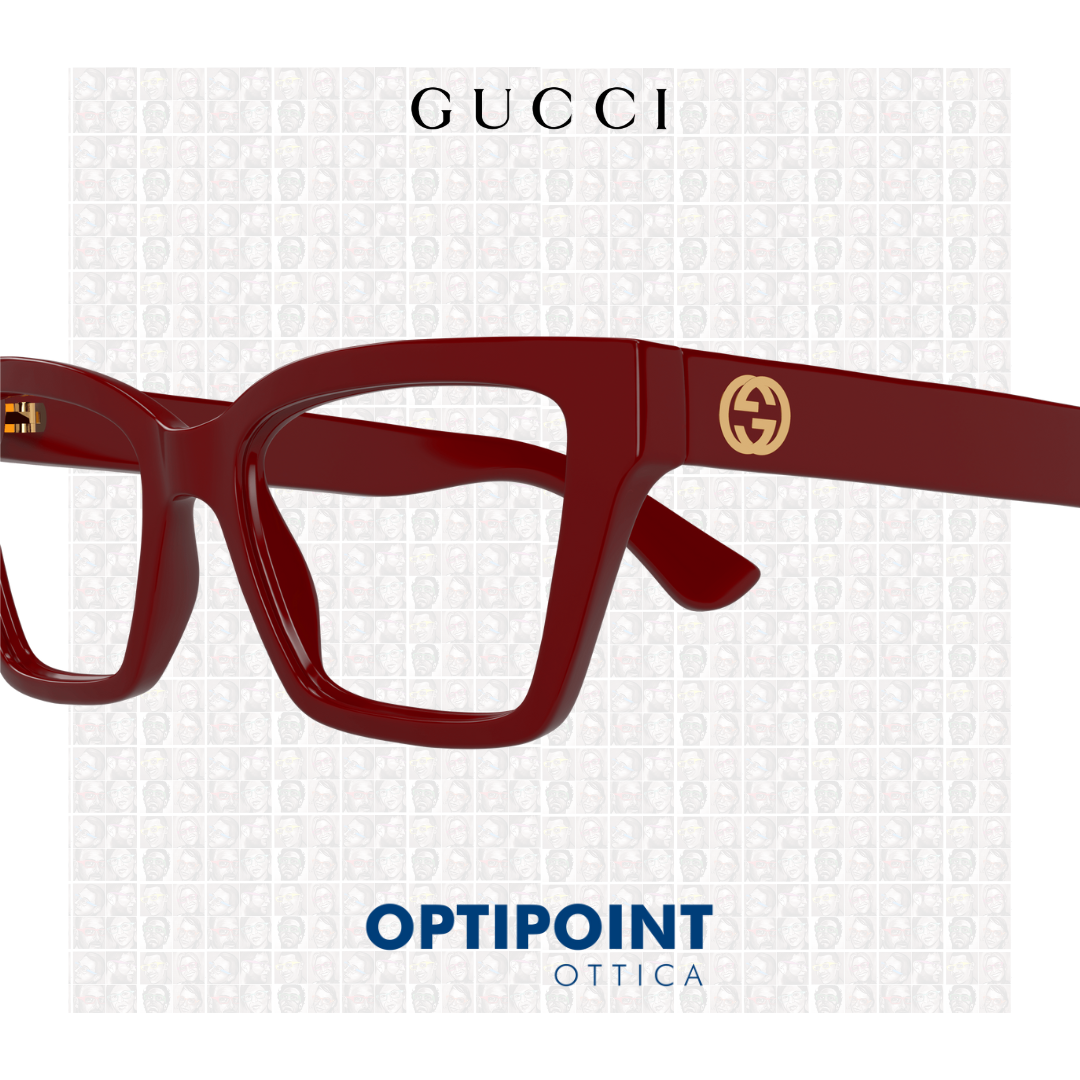 GUCCI GG1715 003 BURGUNDY OCCHIALI DA VISTA - Optipoint - Lux S.r.l.