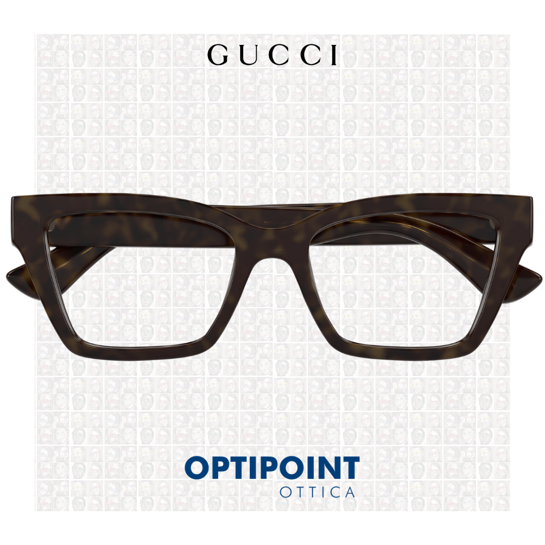 GUCCI GG1715 002 MARRONE OCCHIALI DA VISTA - Optipoint - Lux S.r.l.