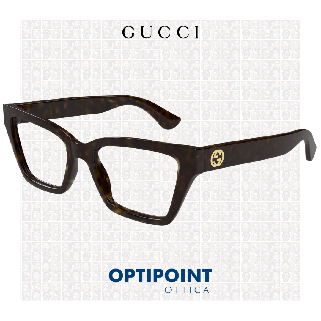 GUCCI GG1715 002 MARRONE OCCHIALI DA VISTA - Optipoint - Lux S.r.l.