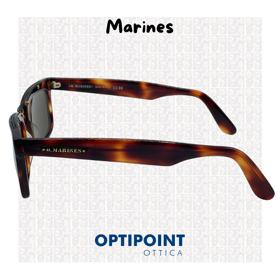 MARINES MARK HAVANA SCURO OCCHIALI DA SOLE VINTAGE - Optipoint - Lux S.r.l.