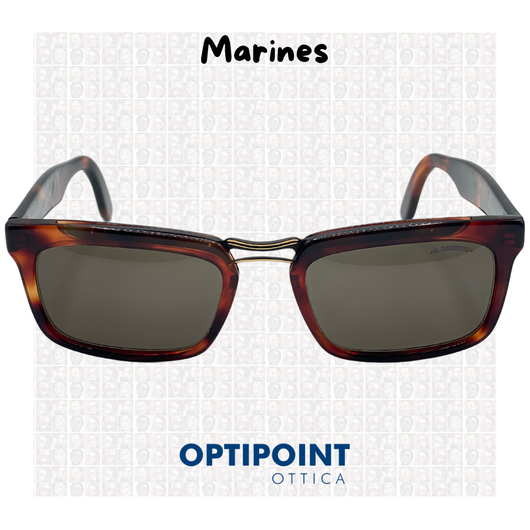 MARINES MARK HAVANA SCURO OCCHIALI DA SOLE VINTAGE - Optipoint - Lux S.r.l.