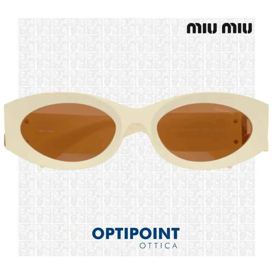 MIUMIU MU 11WS 21D90Q BIANCO LATTE OCCHIALI DA SOLE