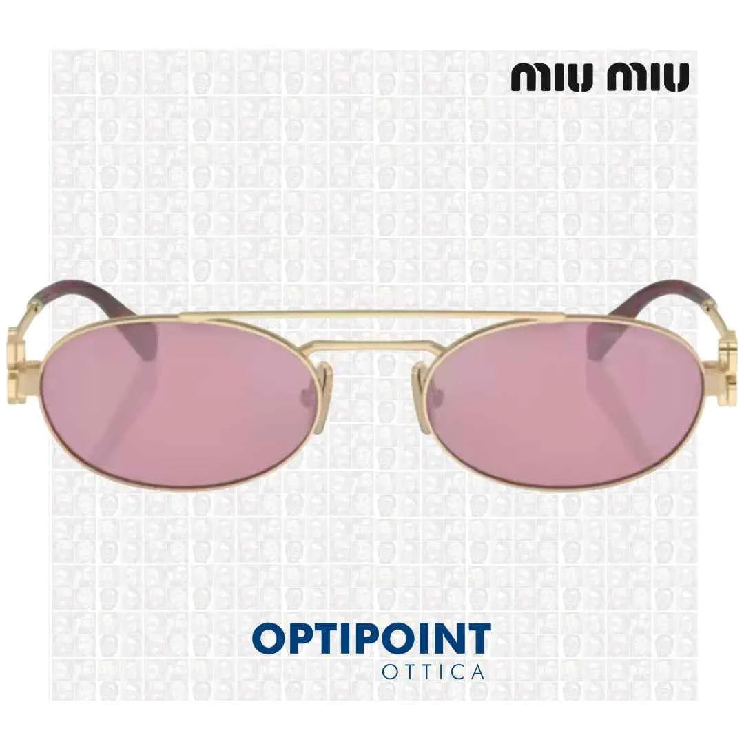 MIUMIU MU 54ZS ZVN50D ORO PALLIDO OCCHIALI DA SOLE