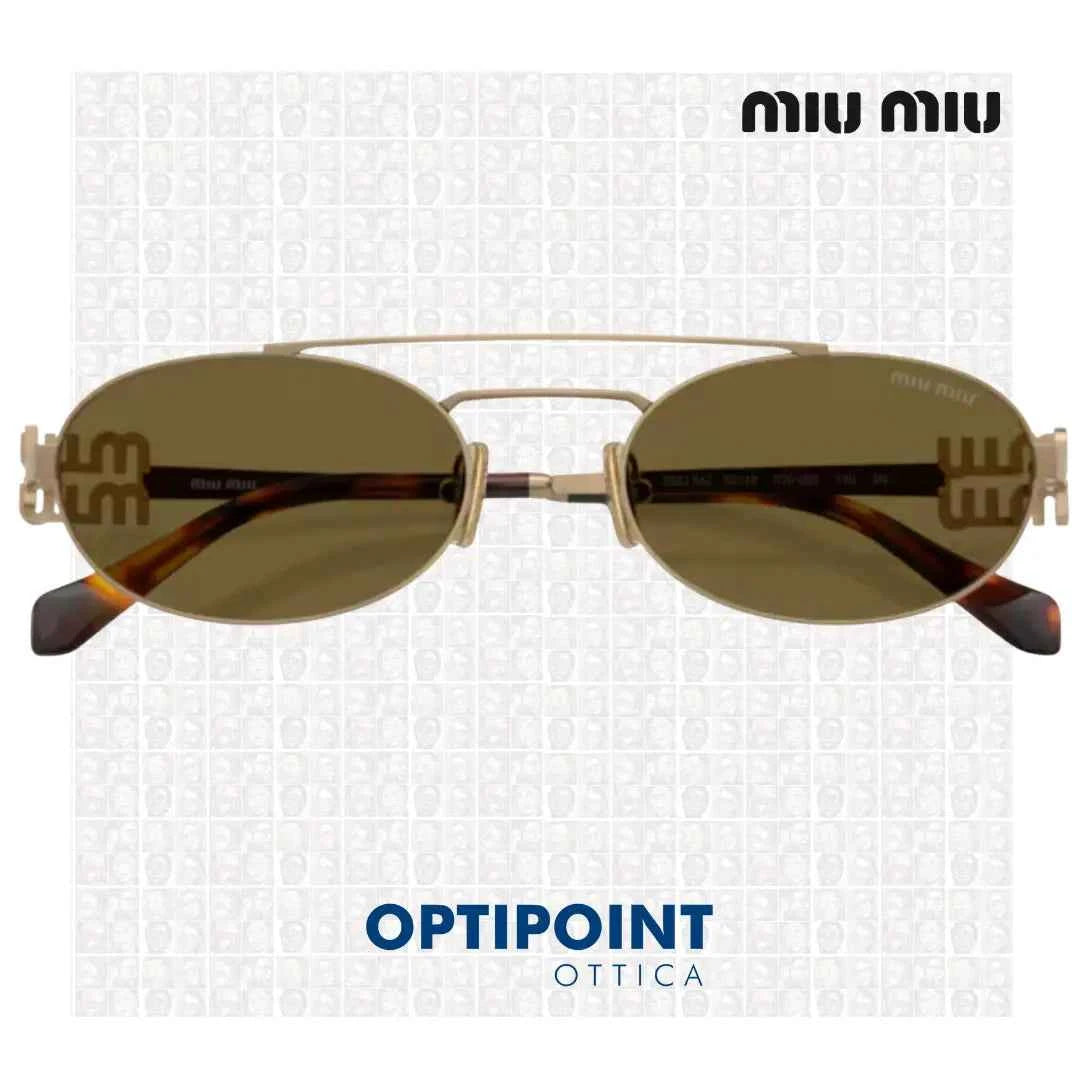 MIUMIU MU 54ZS 7OE09Z ORO OTTONE OCCHIALI DA SOLE