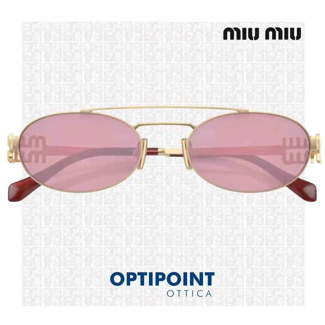 MIUMIU MU 54ZS ZVN50D ORO PALLIDO OCCHIALI DA SOLE
