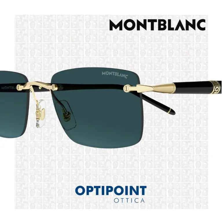 MONTBLANC MB0344S 008 NERO ORO OCCHIALI DA SOLE