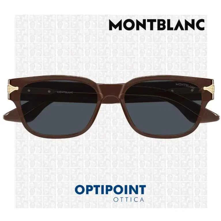 MONTBLANC MB0479S 003 MARRONE OCCHIALI DA SOLE