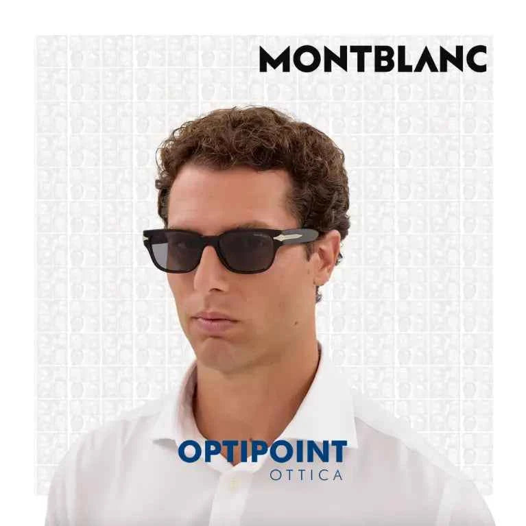 MONTBLANC MB0479S 003 MARRONE OCCHIALI DA SOLE