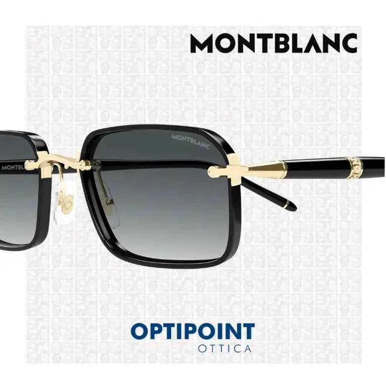 MONTBLANC MB0483S 001 ORO NERO OCCHIALI DA SOLE