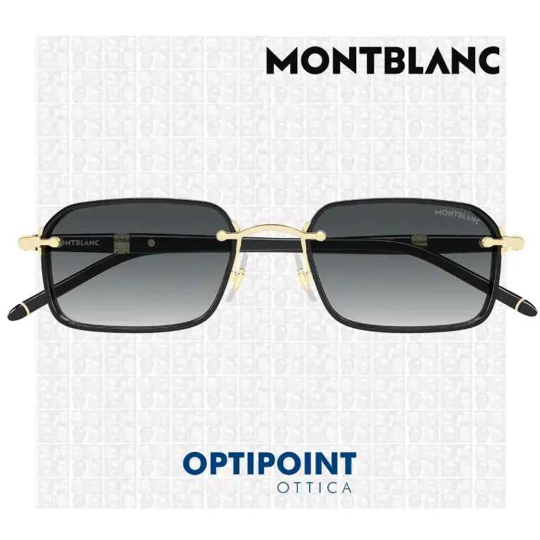 MONTBLANC MB0483S 001 ORO NERO OCCHIALI DA SOLE