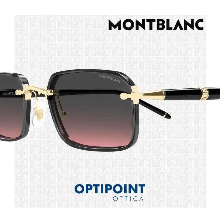 MONTBLANC MB0483S 003 ORO NERO OCCHIALI DA SOLE