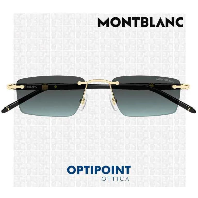 MONTBLANC MB0484S 004 ORO NERO OCCHIALI DA SOLE