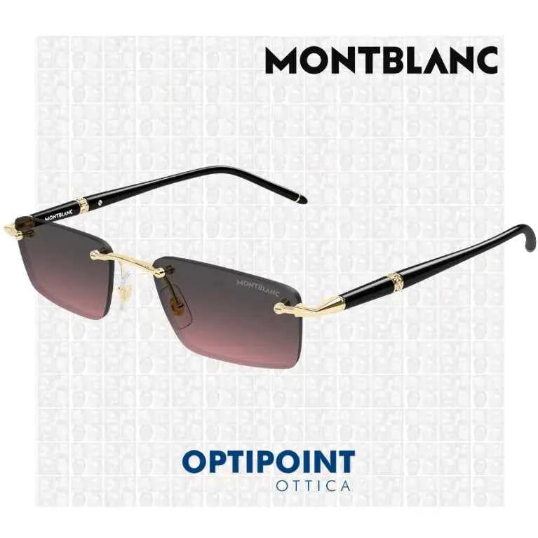 MONTBLANC MB0484S 003 ORO NERO OCCHIALI DA SOLE