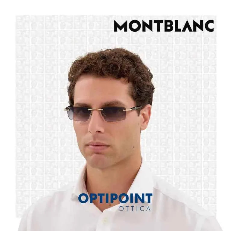 MONTBLANC MB0484S 001 ORO NERO OCCHIALI DA SOLE