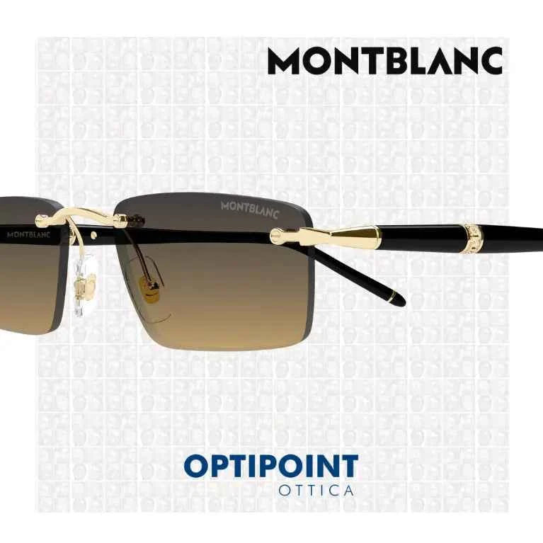 MONTBLANC MB0484S 002 ORO NERO OCCHIALI DA SOLE