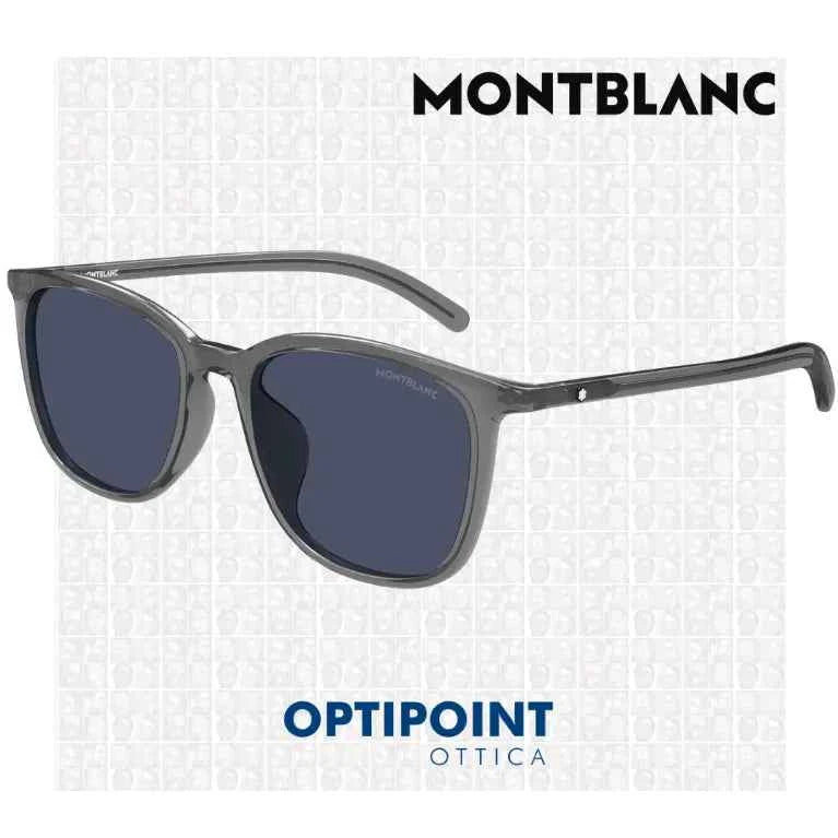 MONTBLANC MB0487SA 003 GRIGIO OCCHIALI DA SOLE