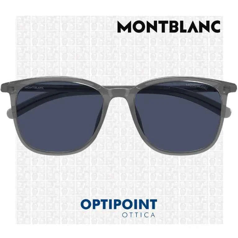 MONTBLANC MB0487SA 003 GRIGIO OCCHIALI DA SOLE