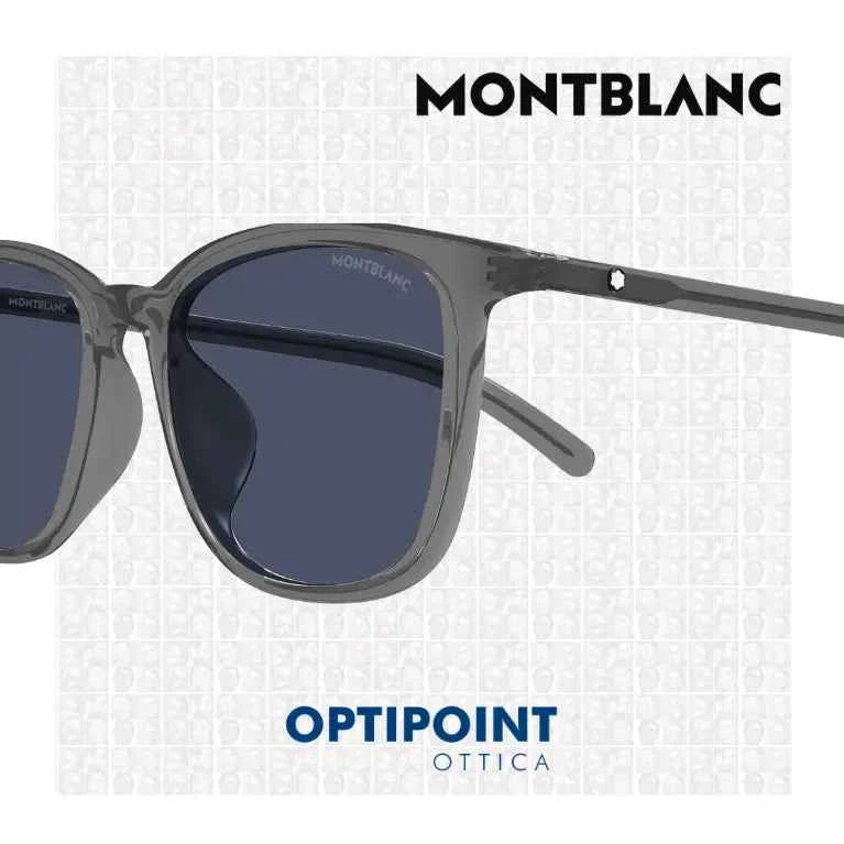 MONTBLANC MB0487SA 003 GRIGIO OCCHIALI DA SOLE