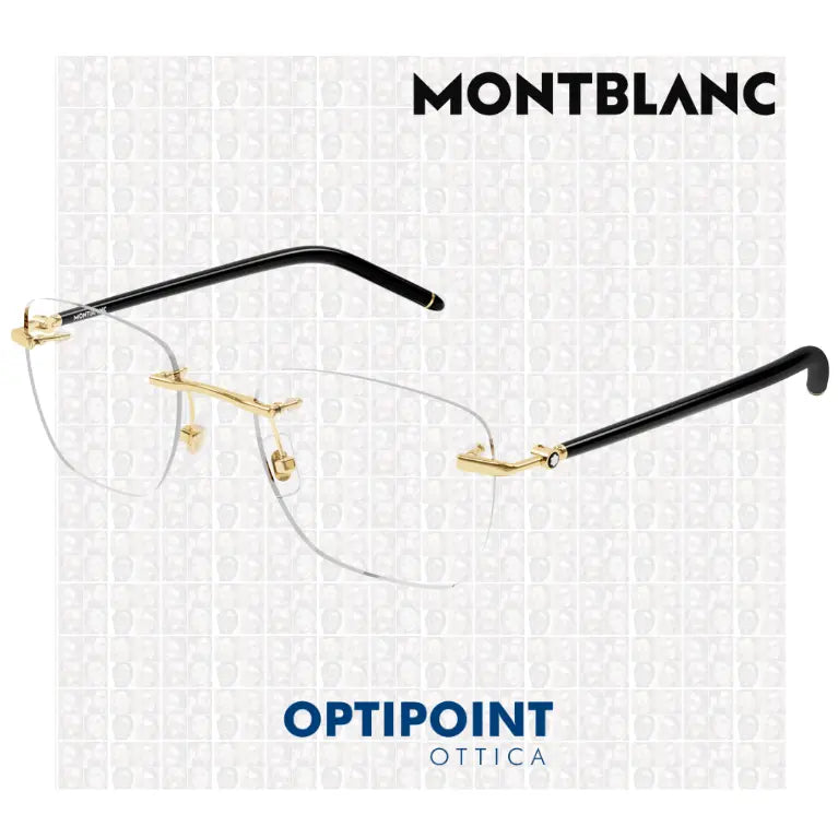 MONTBLANC MB0274O 001 NERO ORO OCCHIALI DA VISTA