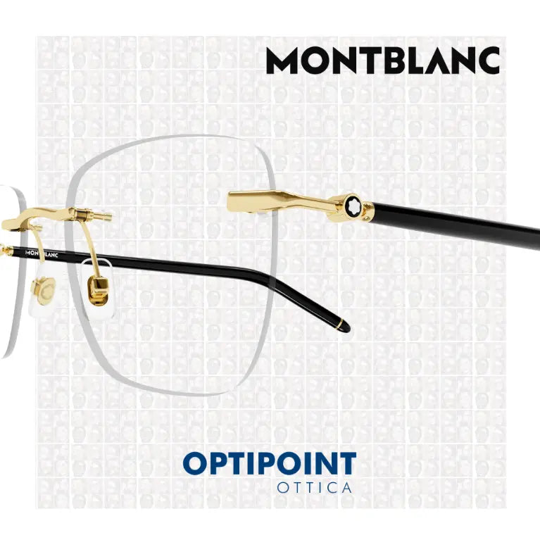MONTBLANC MB0274O 001 NERO ORO OCCHIALI DA VISTA