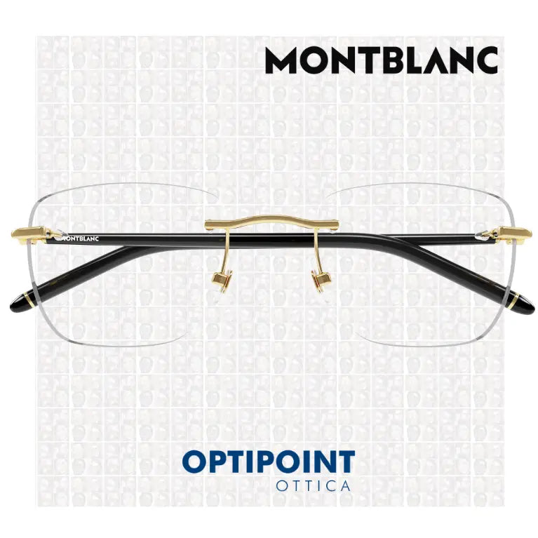 MONTBLANC MB0274O 001 NERO ORO OCCHIALI DA VISTA
