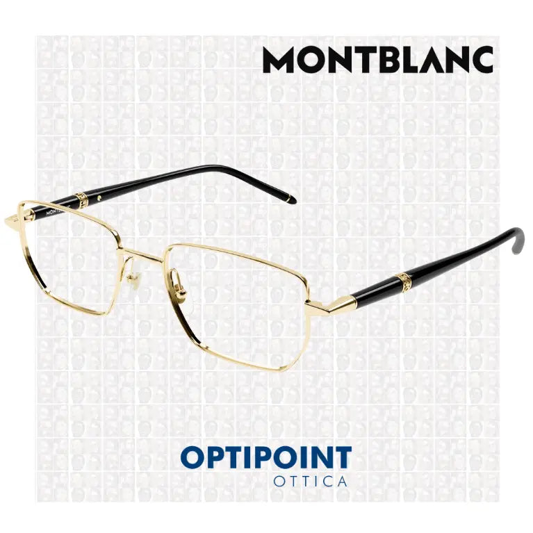 MONTBLANC MB0347O 004 NERO ORO OCCHIALI DA VISTA