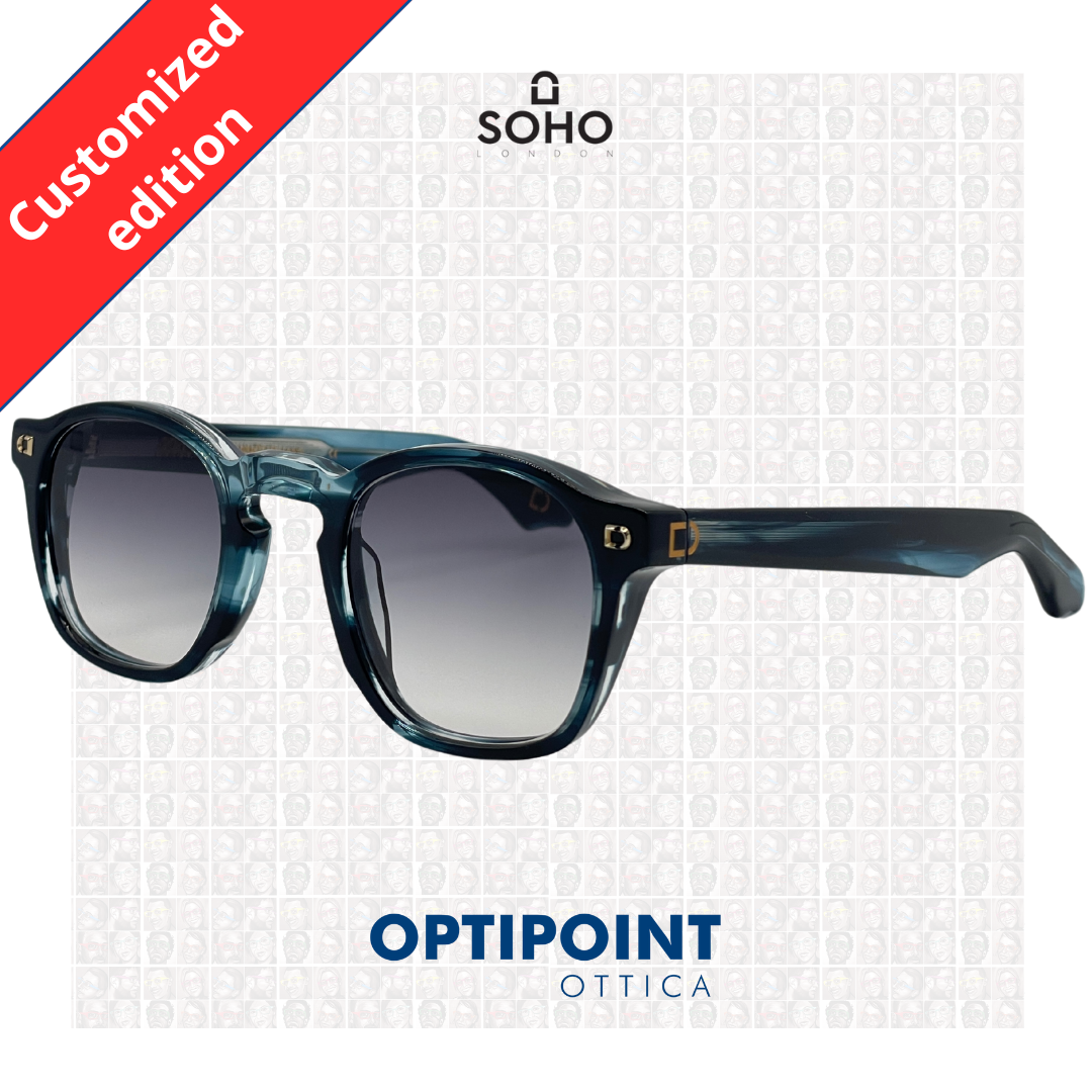 SOHO LEXINGTON BLU STRIATO CUSTOMIZZATO OCCHIALI DA SOLE - Optipoint - Lux S.r.l.