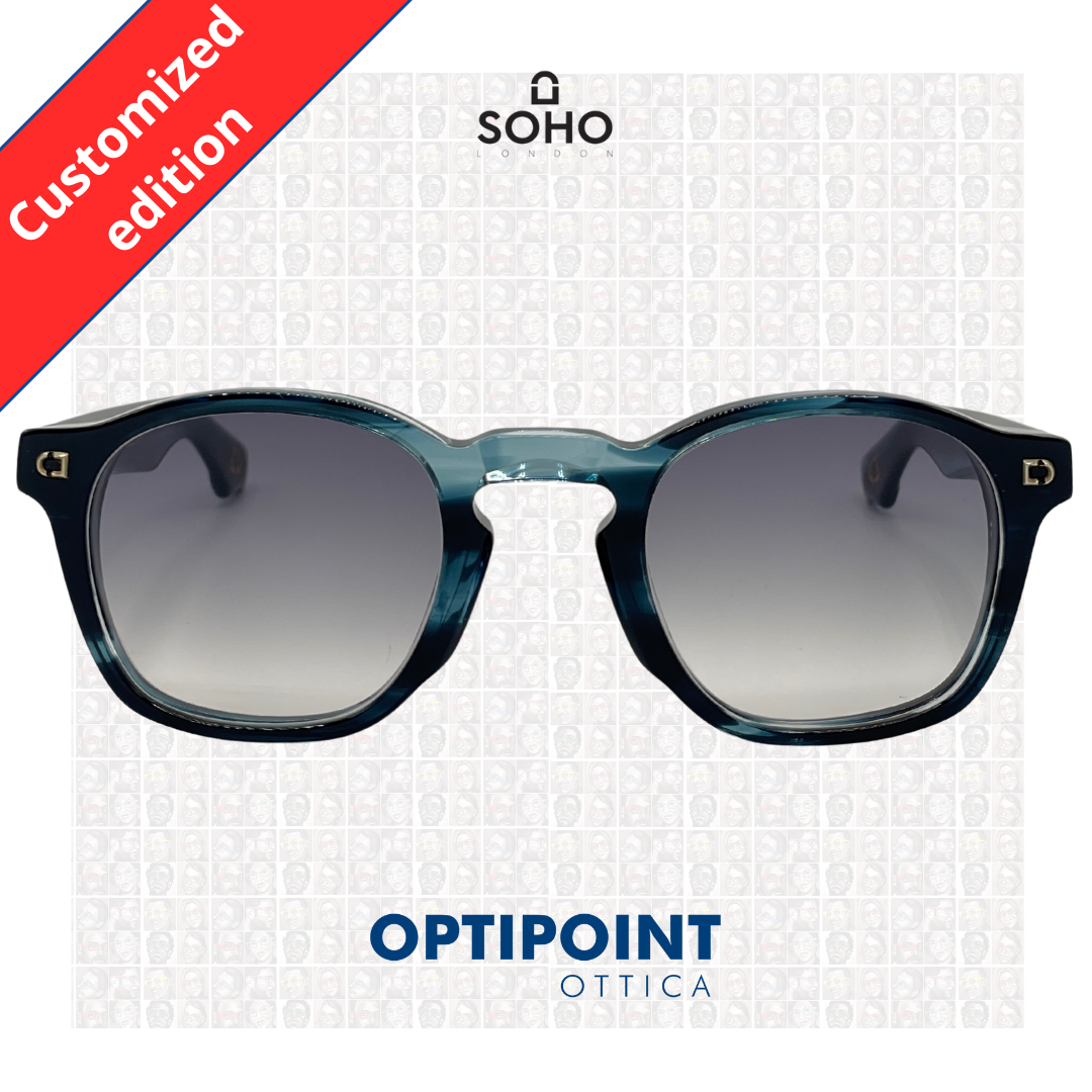 SOHO LEXINGTON BLU STRIATO CUSTOMIZZATO OCCHIALI DA SOLE - Optipoint - Lux S.r.l.