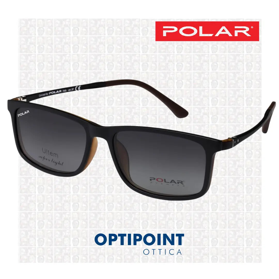 POLAR CLIP-ON 401 - 428 NERO HAVANA OCCHIALI DA VISTA