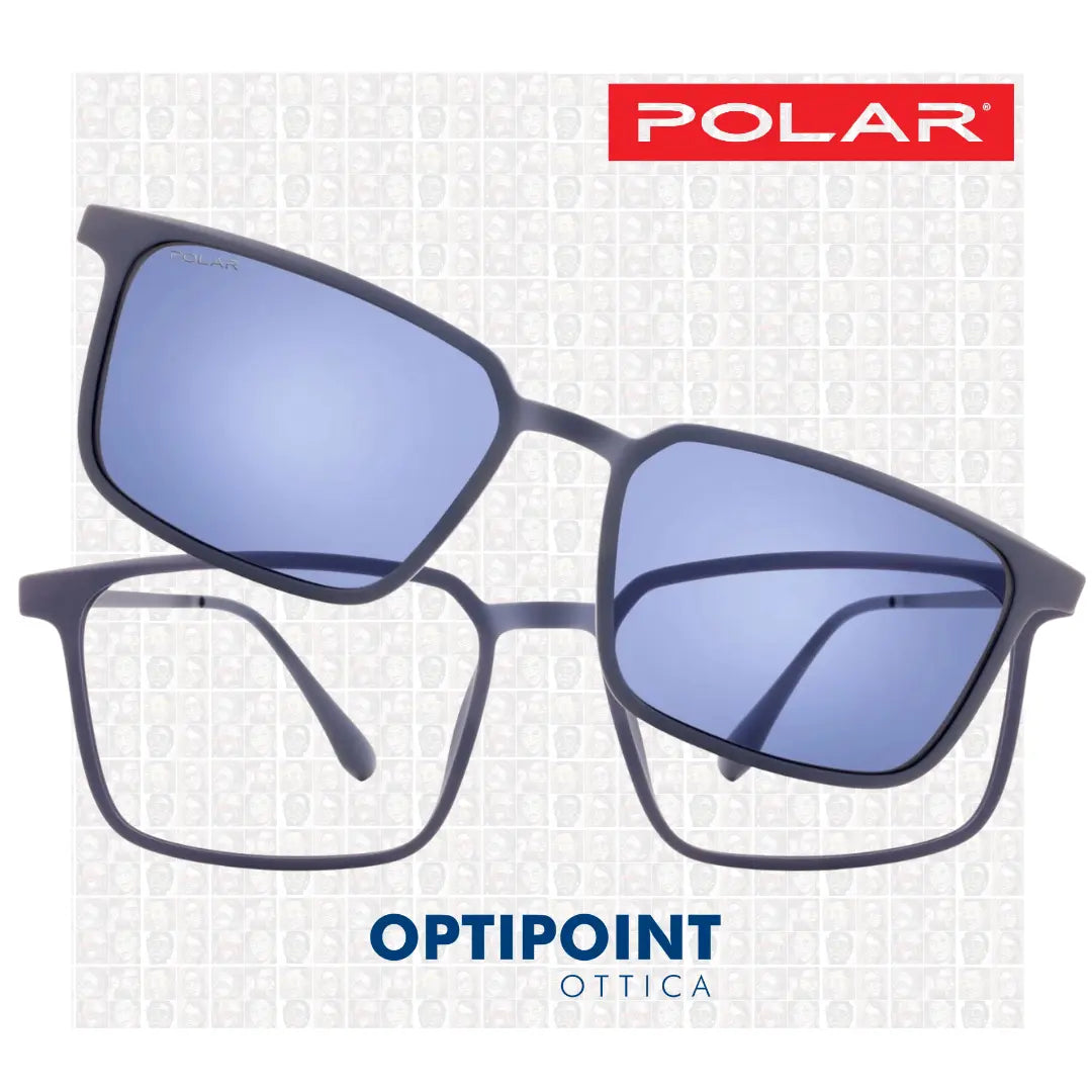 POLAR CLIP-ON 605 - 20 BLU OPACO OCCHIALI DA VISTA