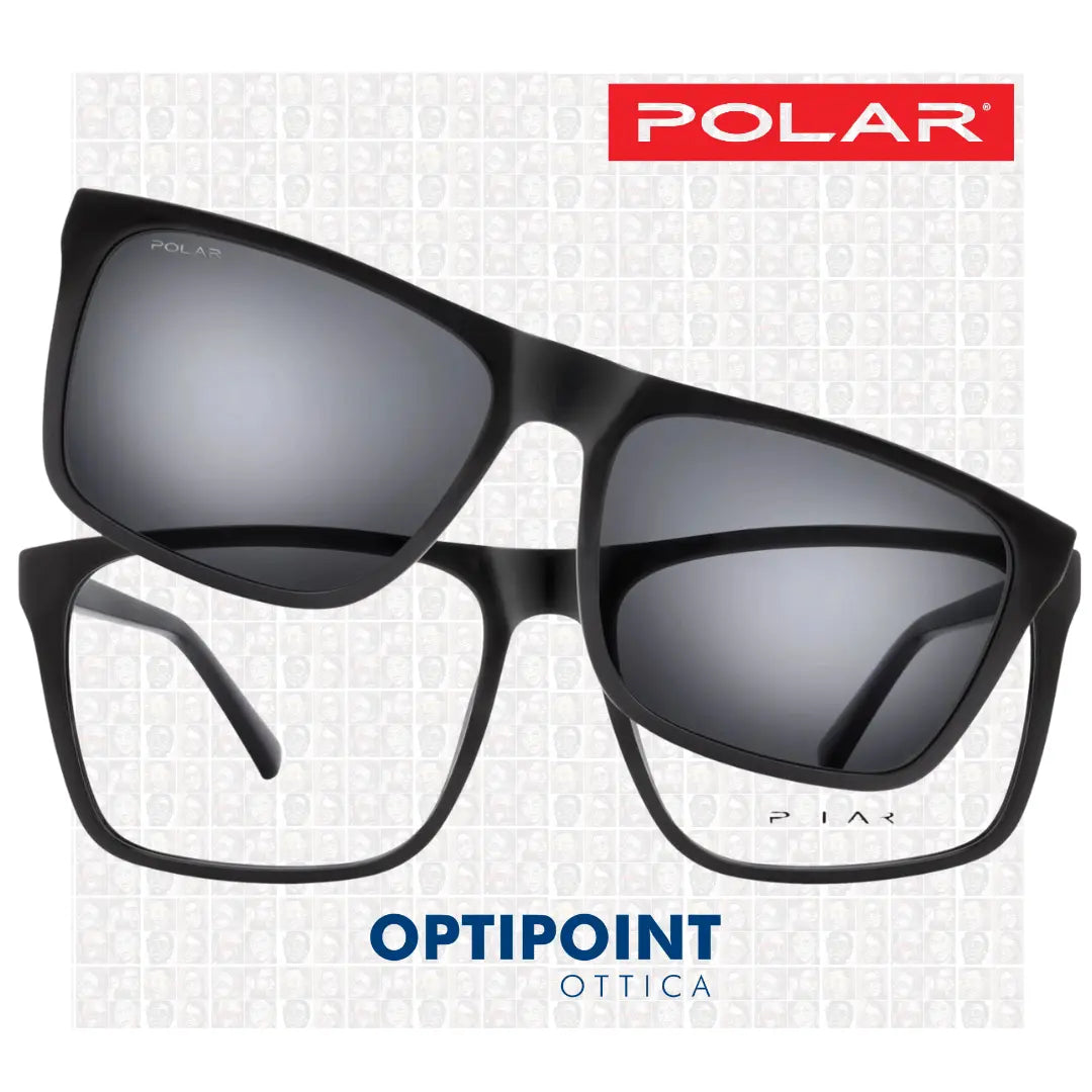 POLAR CLIP-ON 610 - 77 NERO OCCHIALI DA VISTA