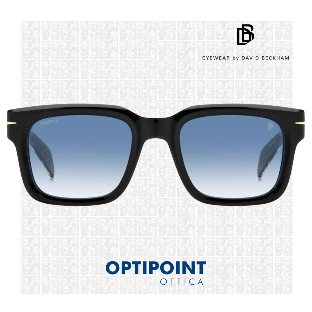 DAVIDE BECKHAM DB7100/S 807F9 NERO OCCHIALI DA SOLE - Optipoint - Lux S.r.l.