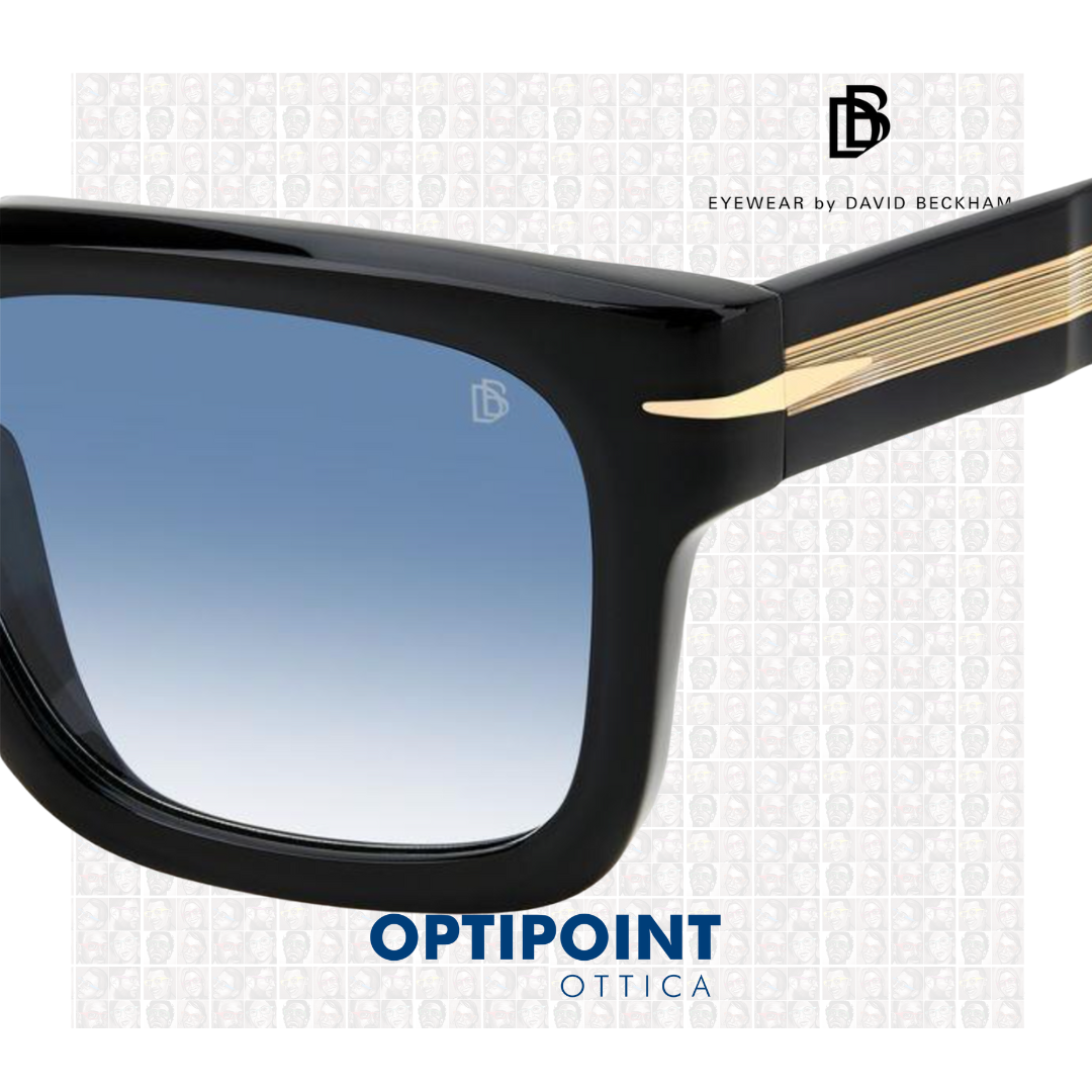 DAVIDE BECKHAM DB7100/S 807F9 NERO OCCHIALI DA SOLE - Optipoint - Lux S.r.l.