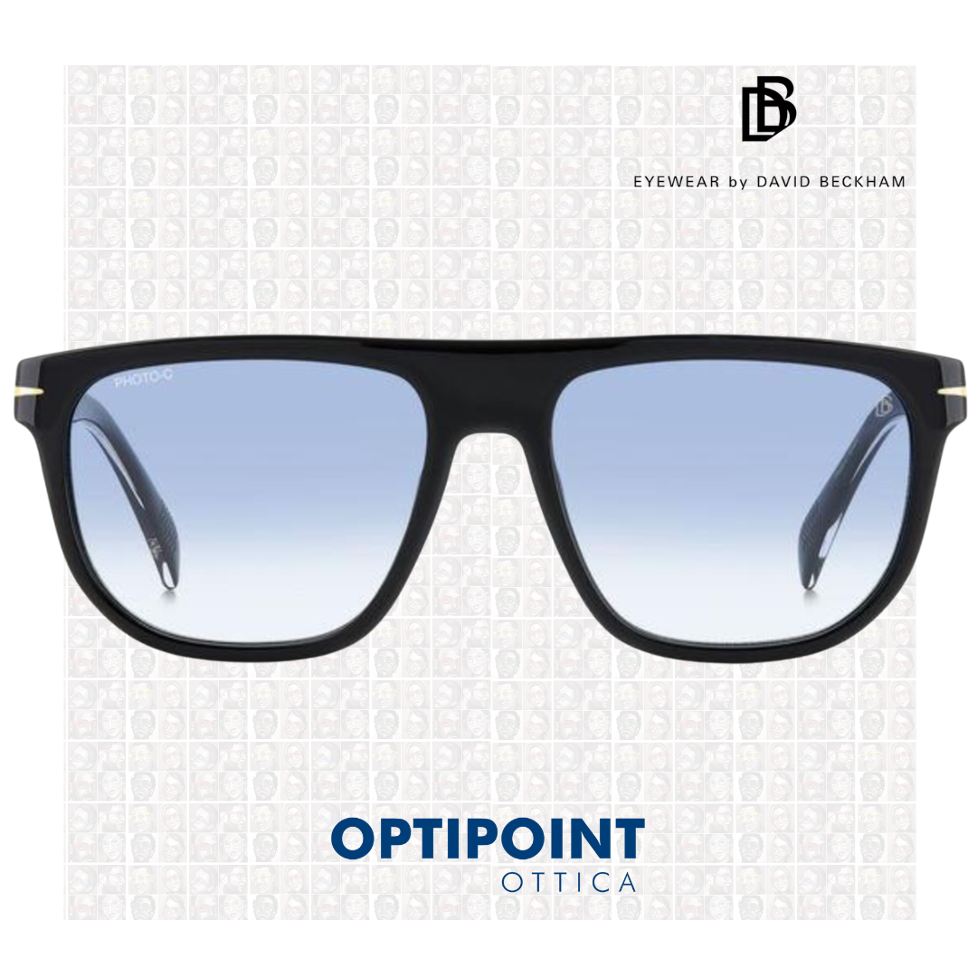 DAVIDE BECKHAM DB7111/S 807F9 NERO OCCHIALI DA SOLE - Optipoint - Lux S.r.l.