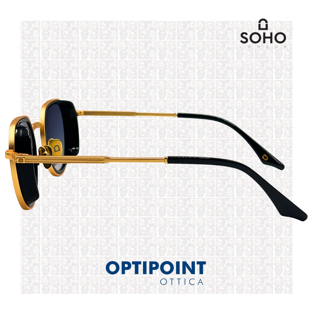 SOHO BARNET ORO - NERO OCCHIALI DA SOLE - Optipoint - Lux S.r.l.