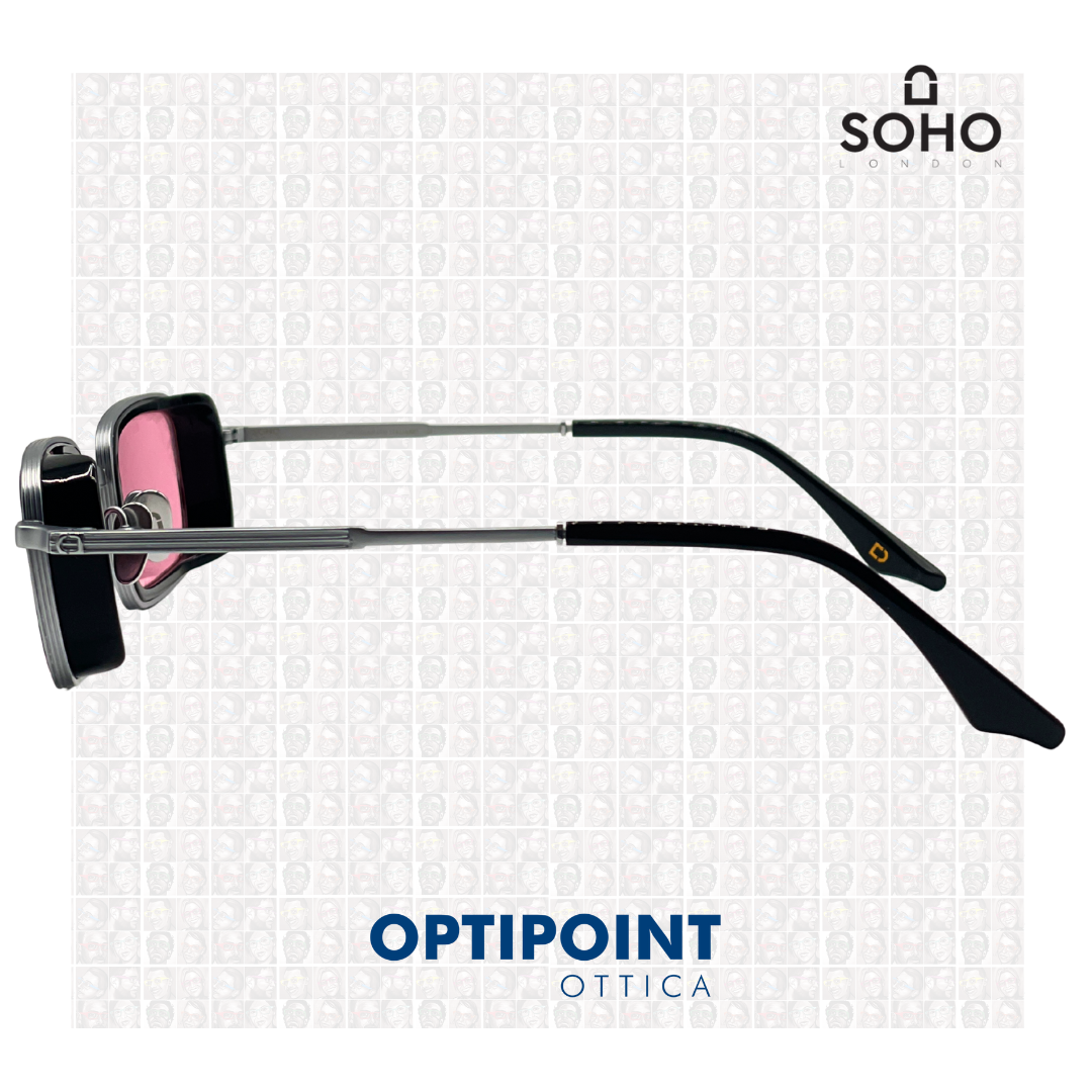 SOHO MERTON ARGENTO - NERO OCCHIALI DA SOLE - Optipoint - Lux S.r.l.