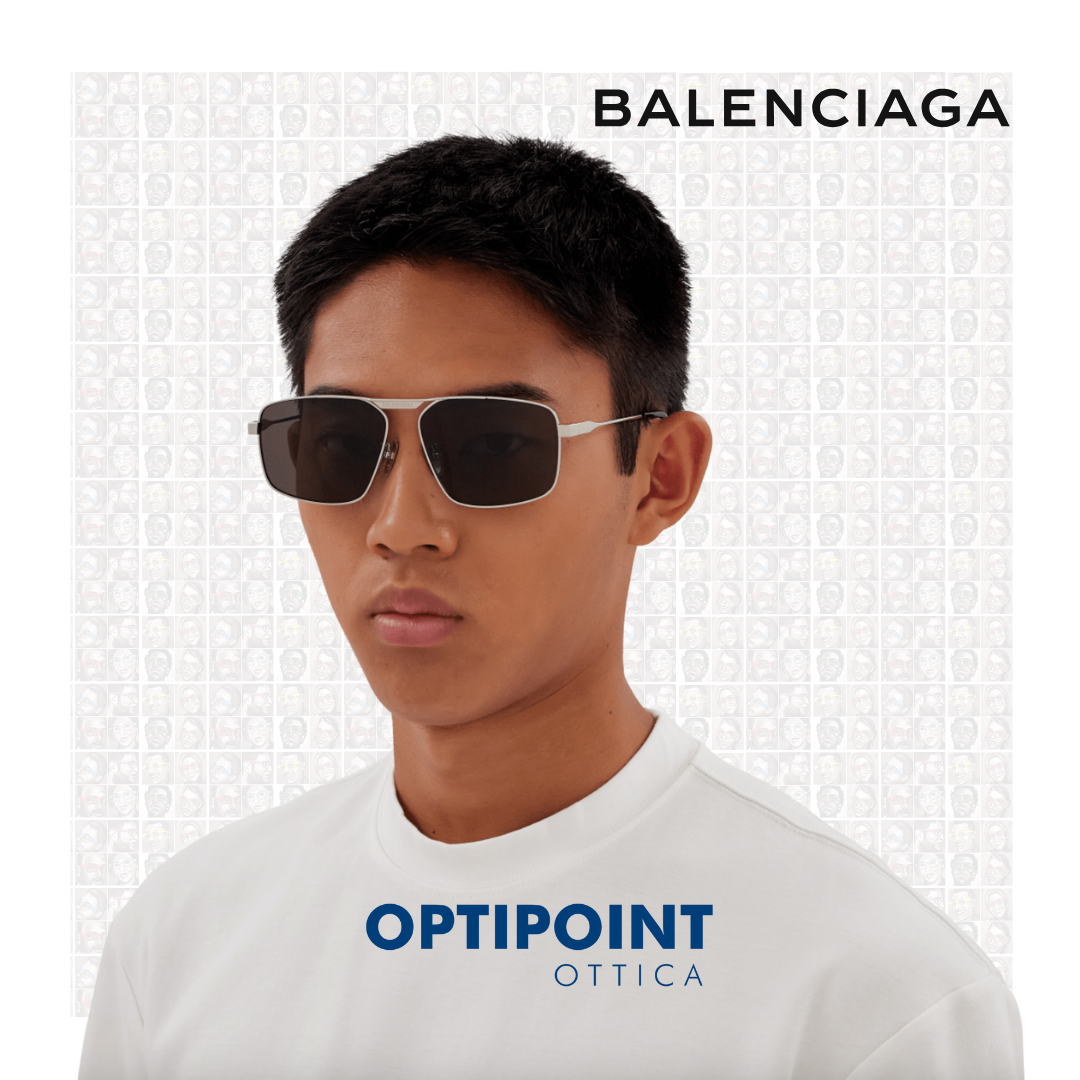 BALENCIAGA BB0418SK 002 ARGENTO OCCHIALI DA SOLE - Optipoint - Lux S.r.l.